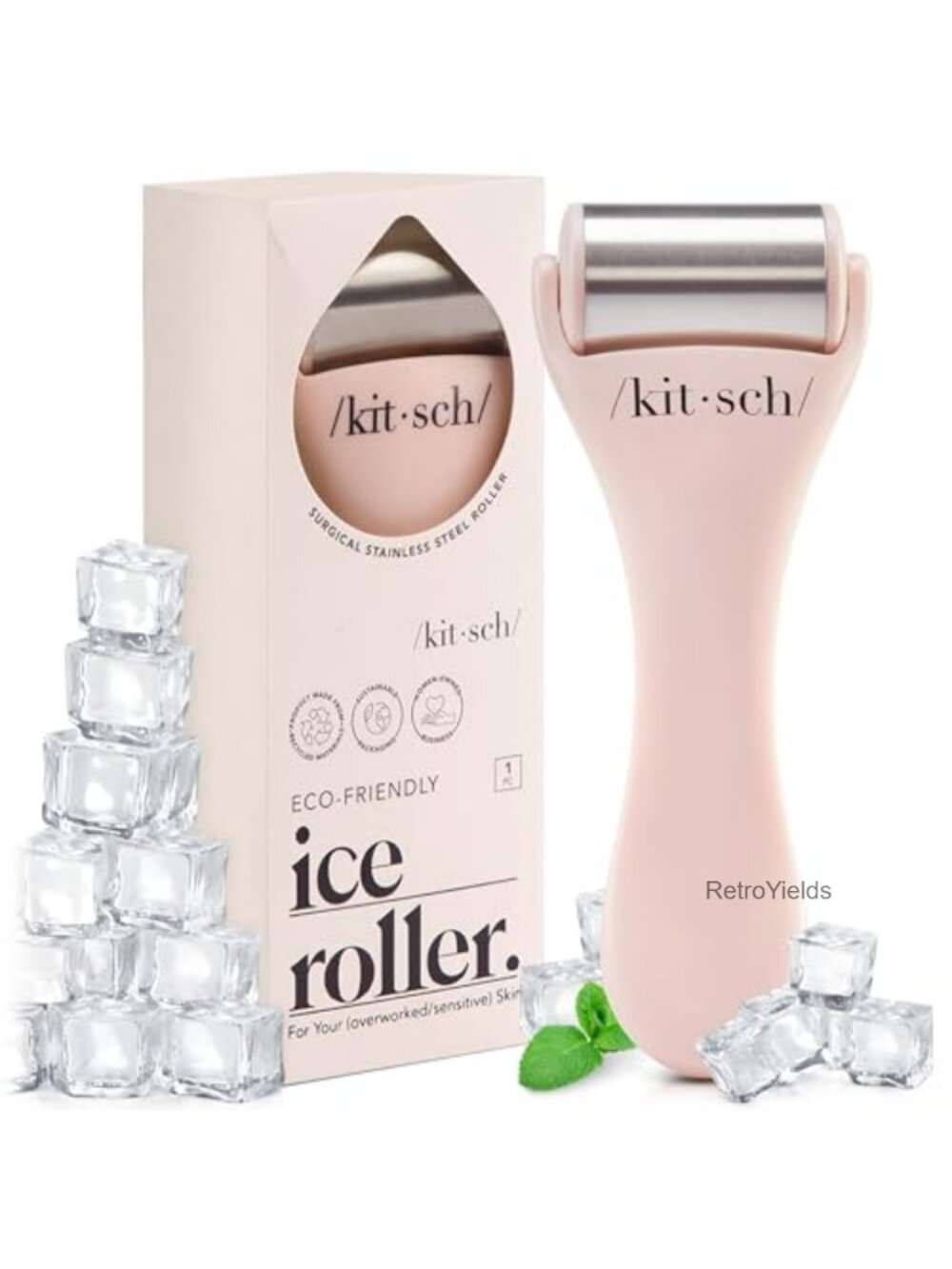 Stainless Steel Ice Roller for Face Cooling Facial Massage Tool